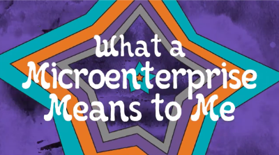 Thumbnail image from "What a microenterprise means to me" video